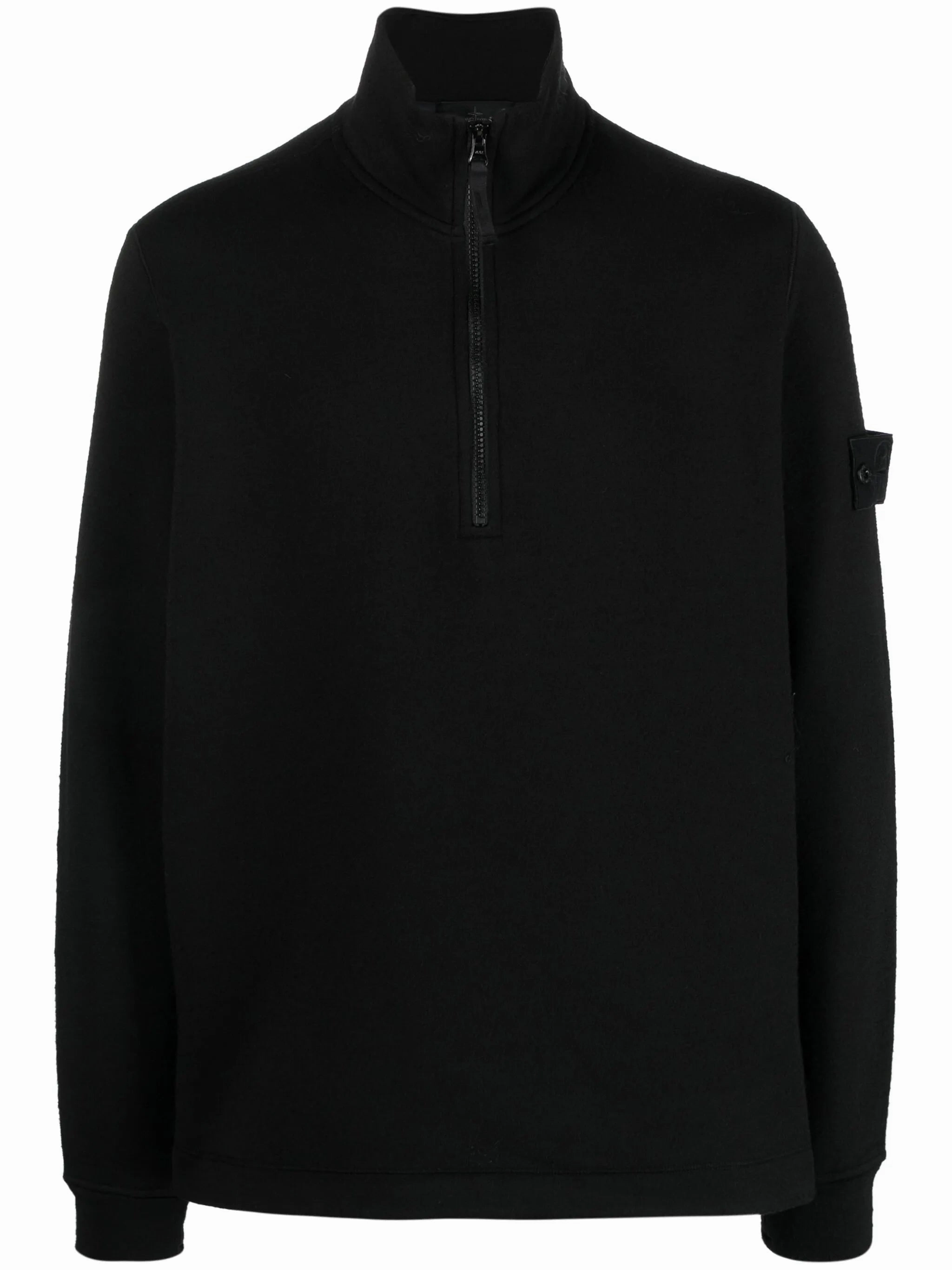 Compass-badge half-zip jumper Marilyn Moore Knitwear