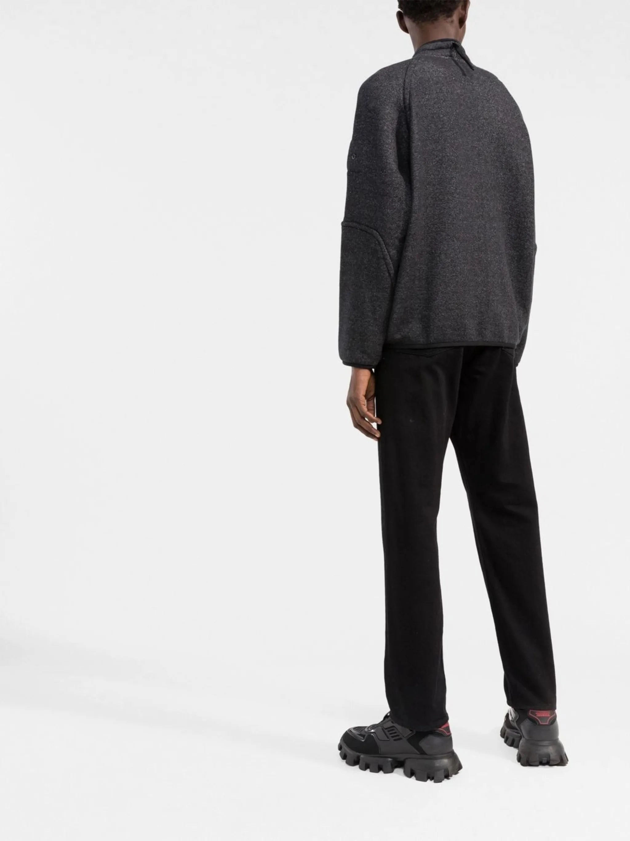 Compass-patch funnel-neck sweatshirt Knitwear Traduccion