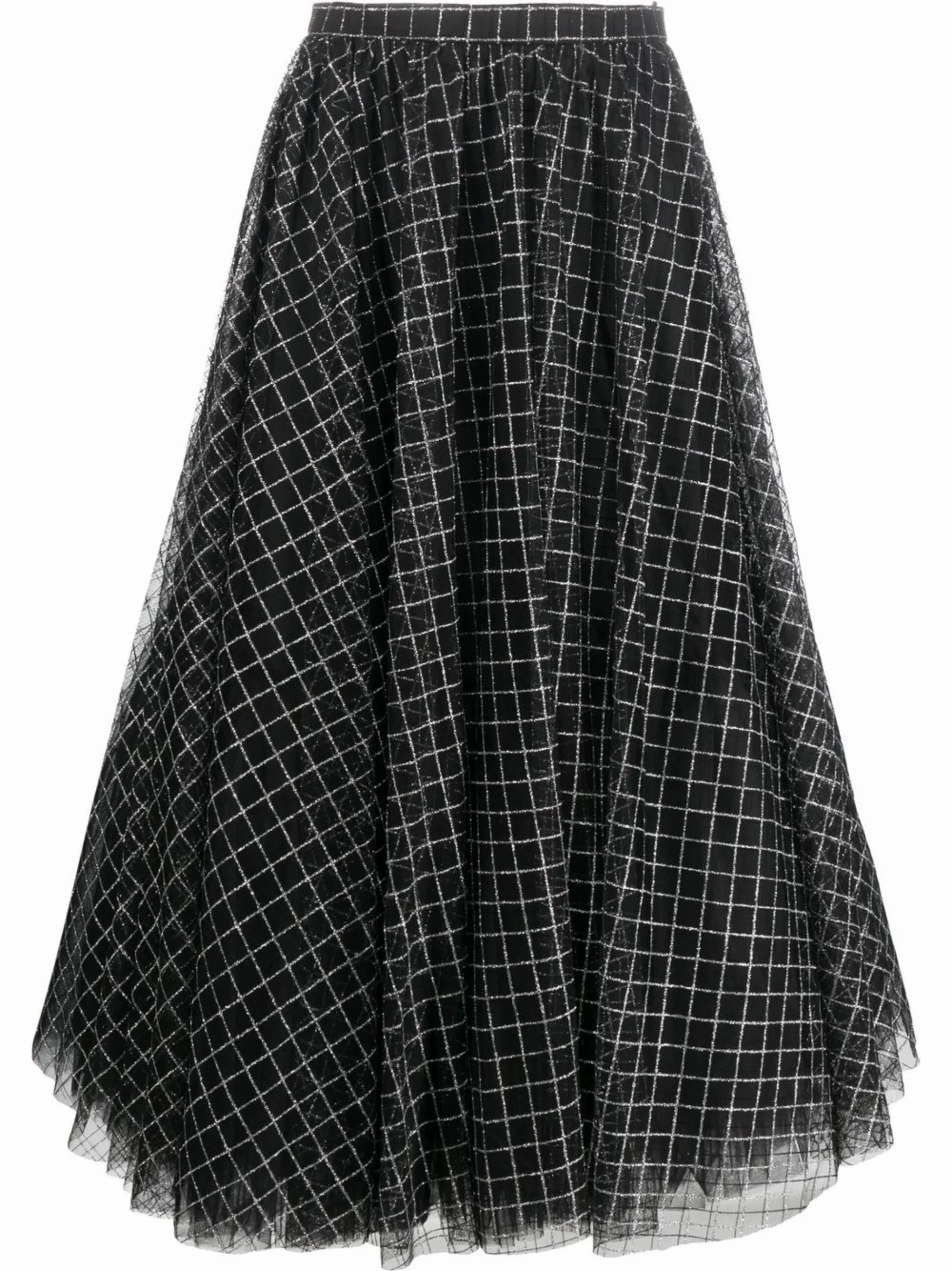 checked midi skirt Area Dress