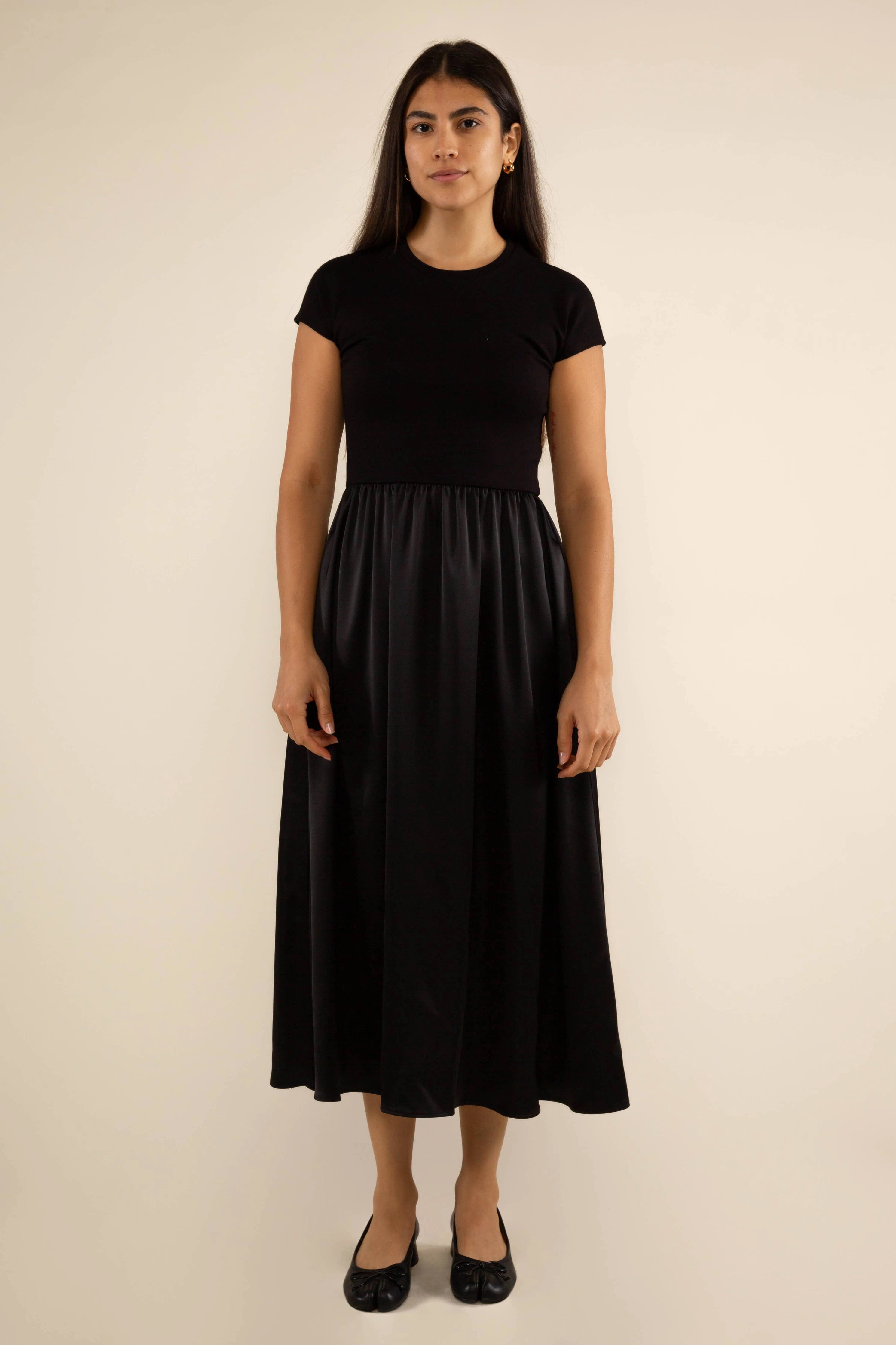 Strawberry Midi Dress Plus Satin Contrast Midi Dress