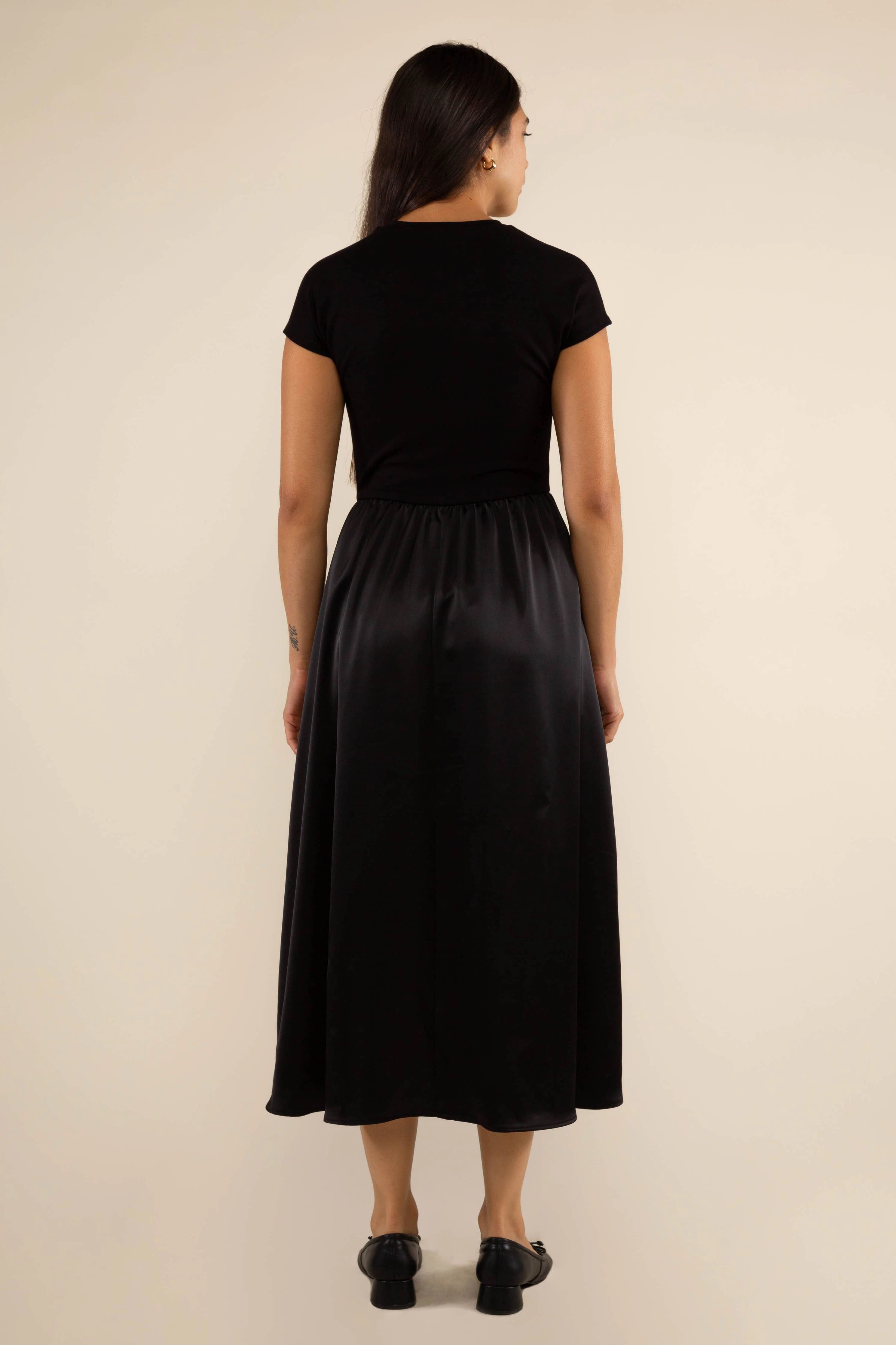 Daisy Floral Tie Front Midi Dress Plus Satin Contrast Midi Dress