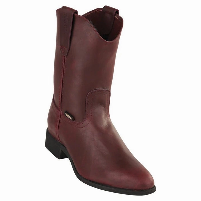 Grey Tall Boots Botas de Trabajo Cuero Grasso con Suela de Hule Vino OM