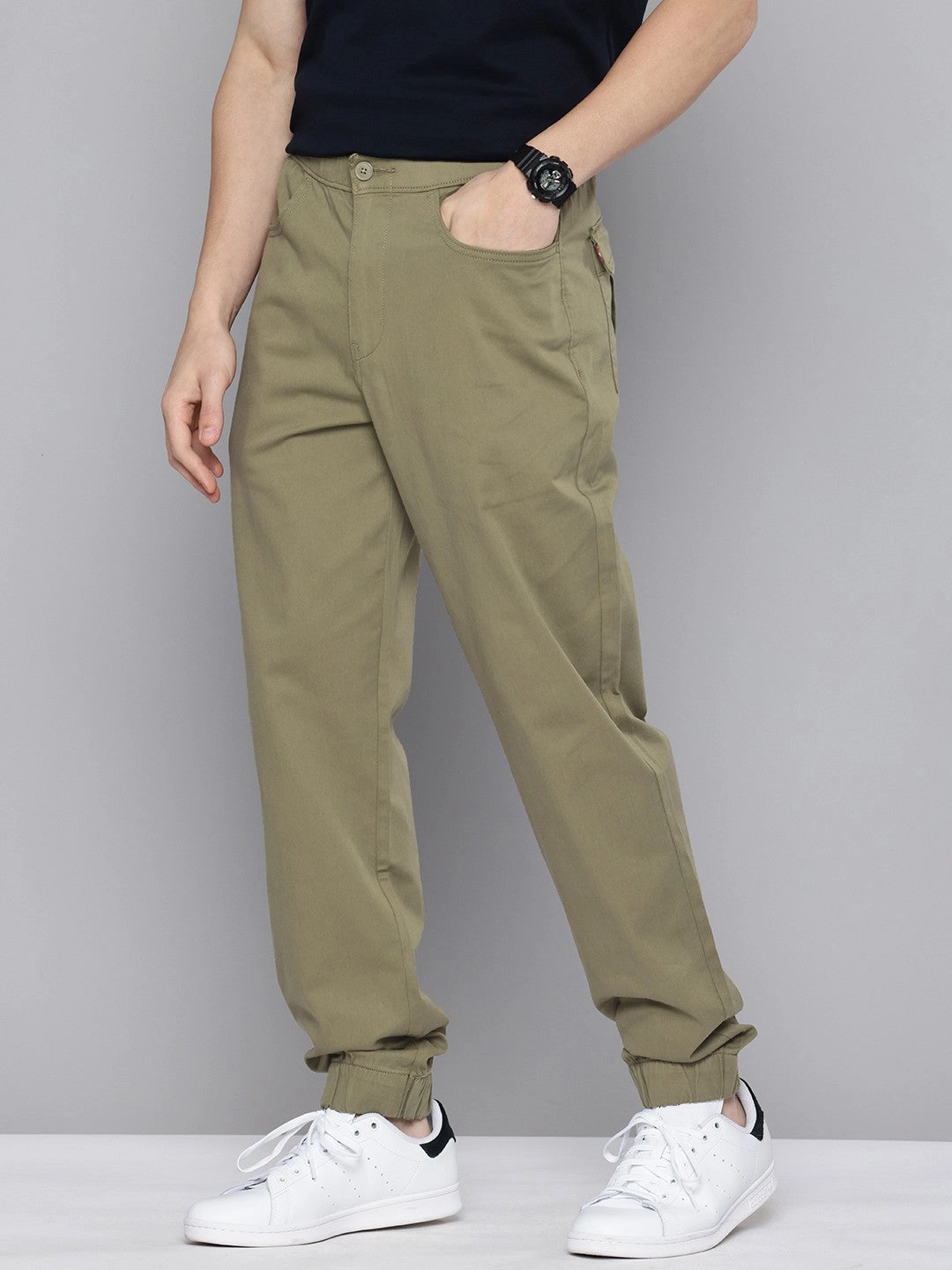 Salt Cargo Pants Men's Relaxed Fit Olive Green Jogger Cargos