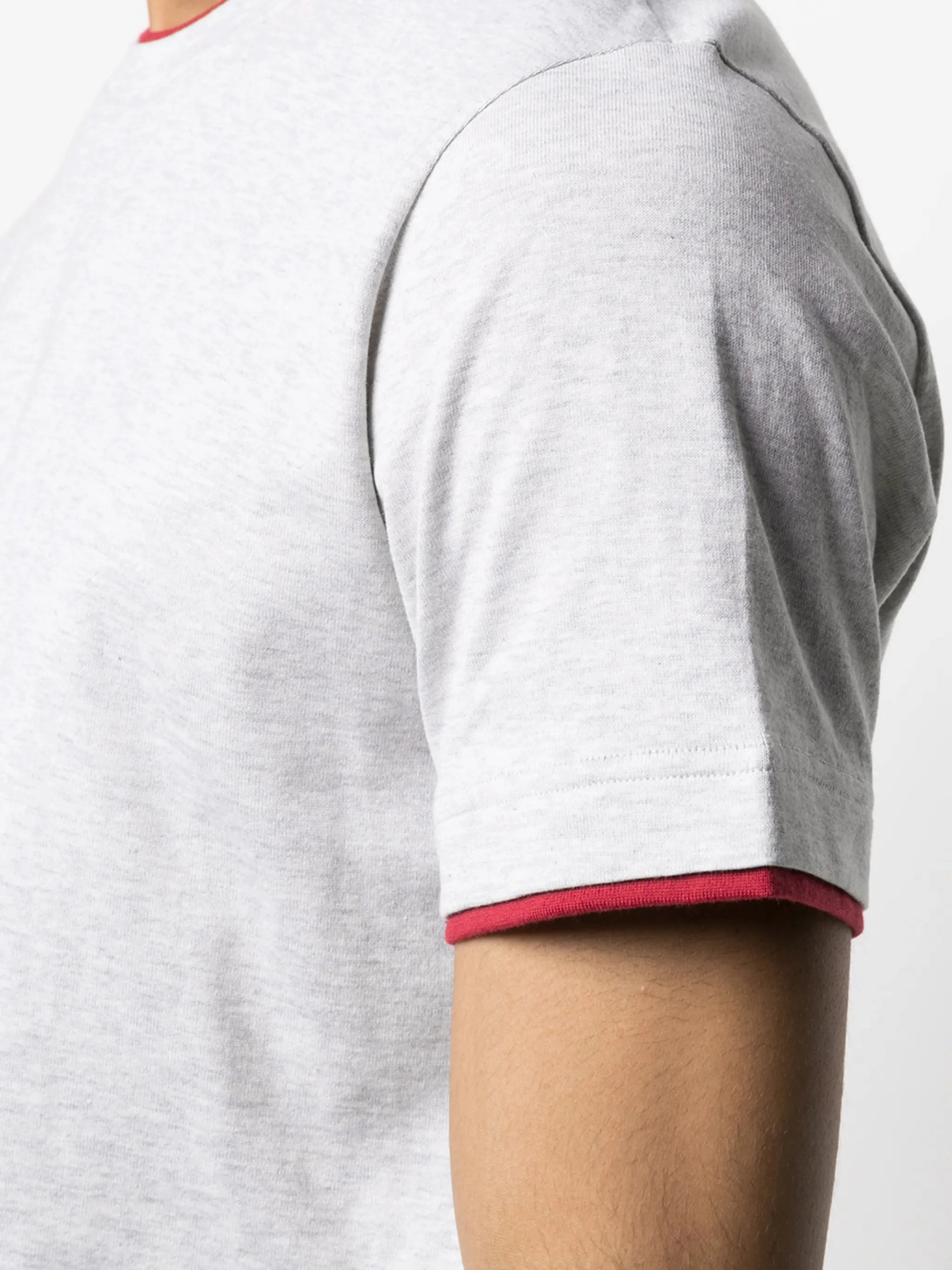 Custom High Quality T Shirts contrast-trim short-sleeve T-shirt