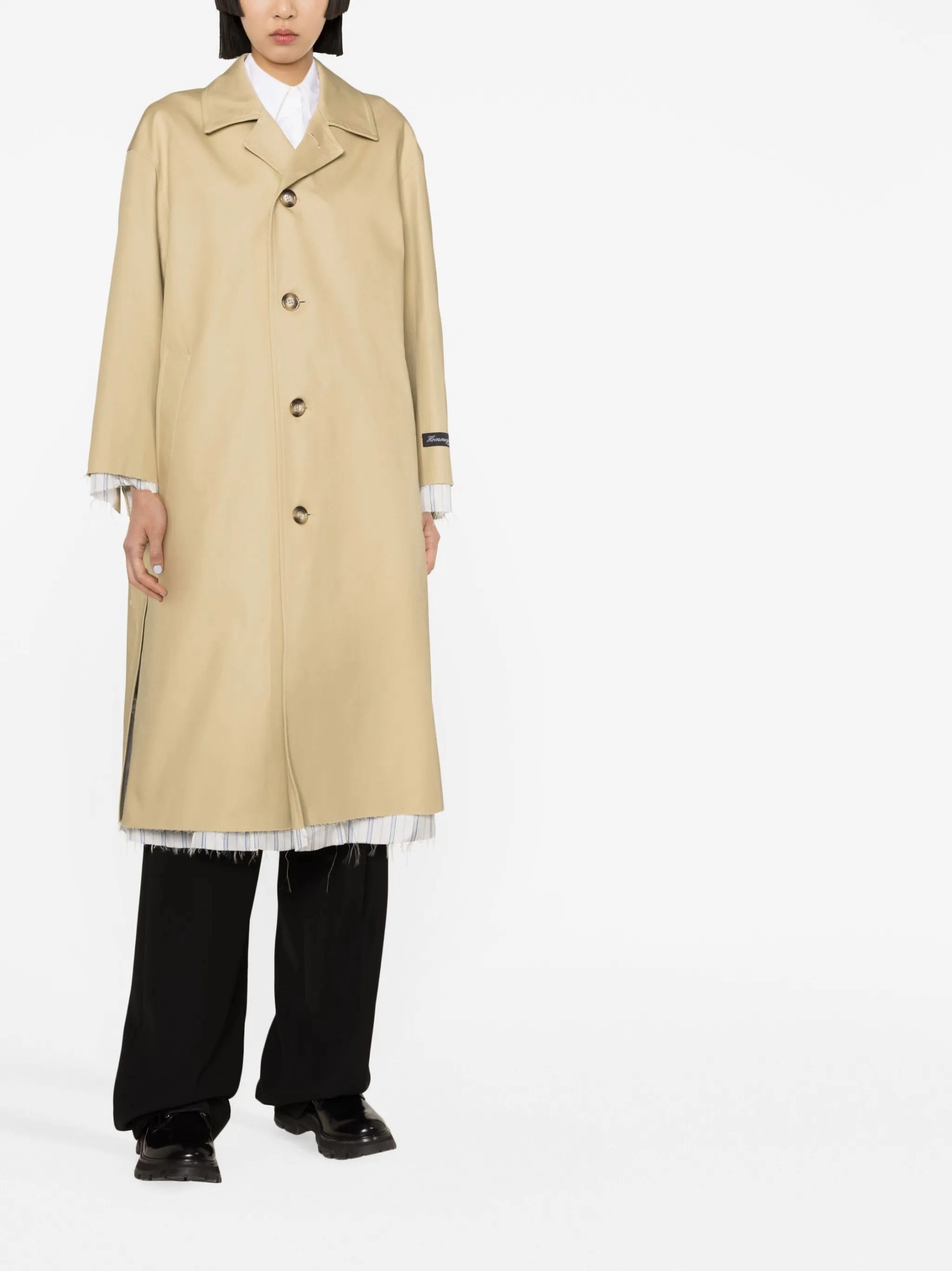 Skate Coats contrast-trim trench coat