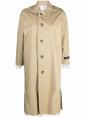 Best Quality Trench Coats contrast-trim trench coat