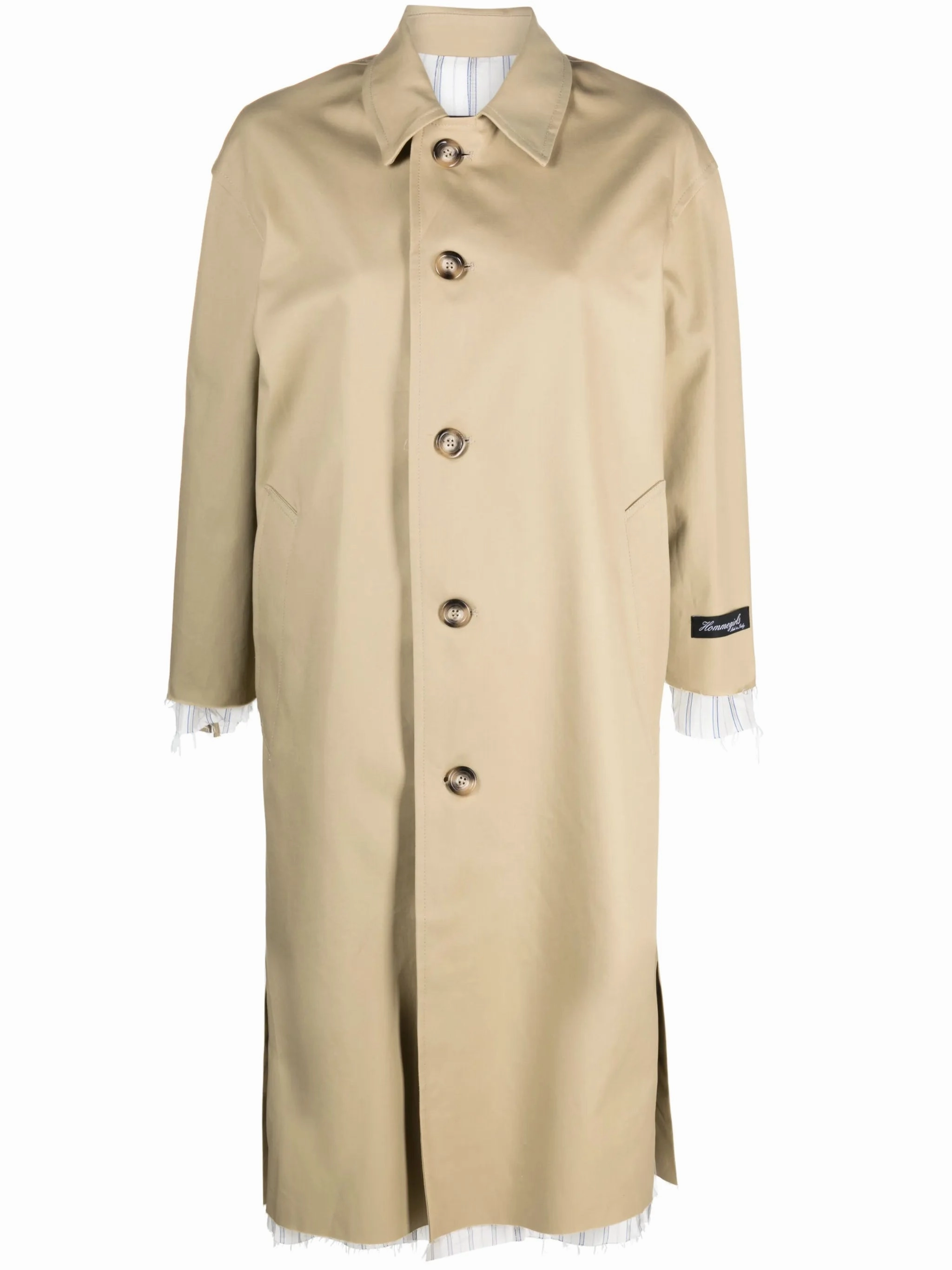 Qvc Coats contrast-trim trench coat