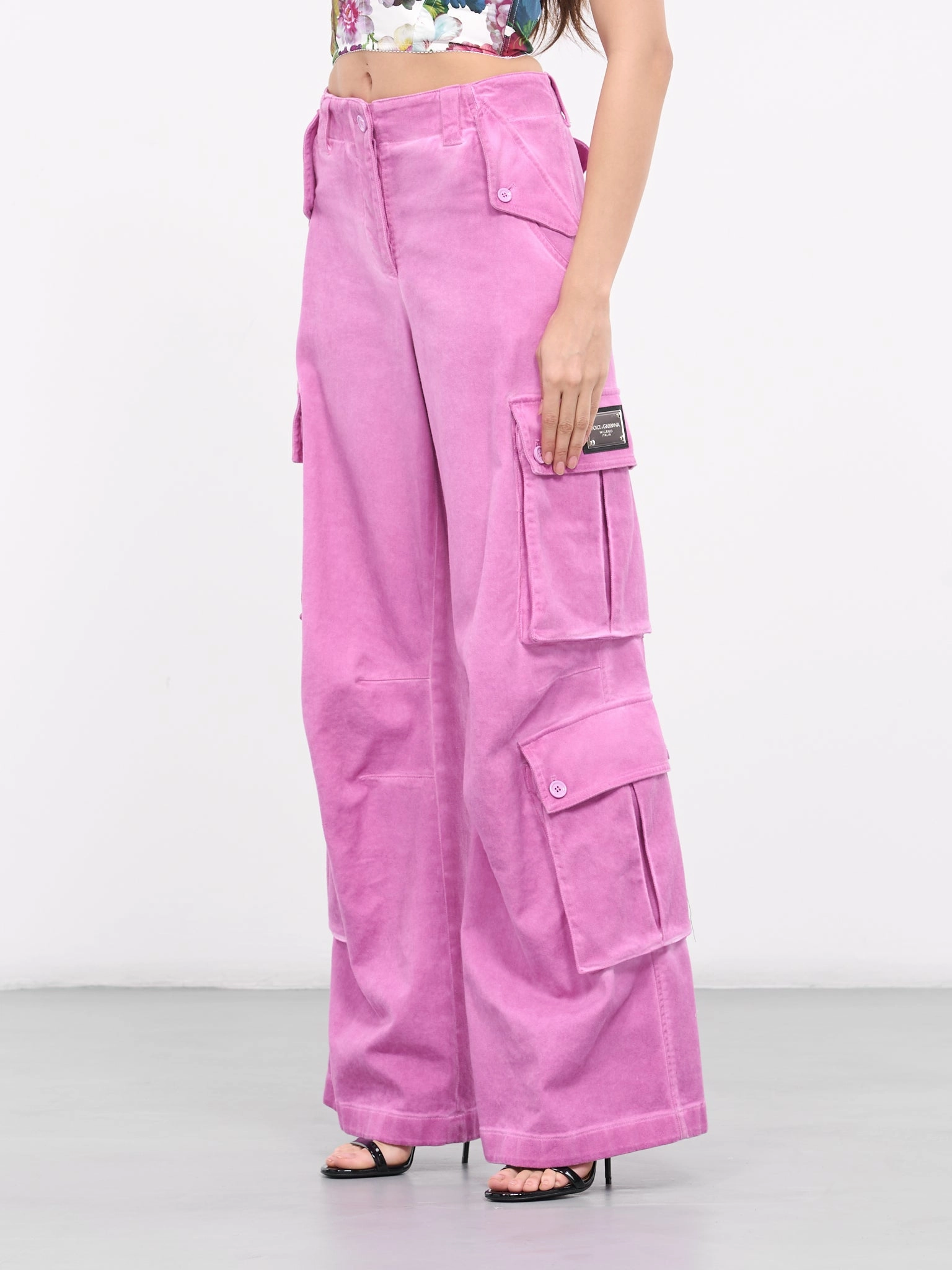 Dickies Flex Waist Cargo Pants Cotton Drill Cargo Pants (FTC3JT-GDCBW-F6747-PINK)