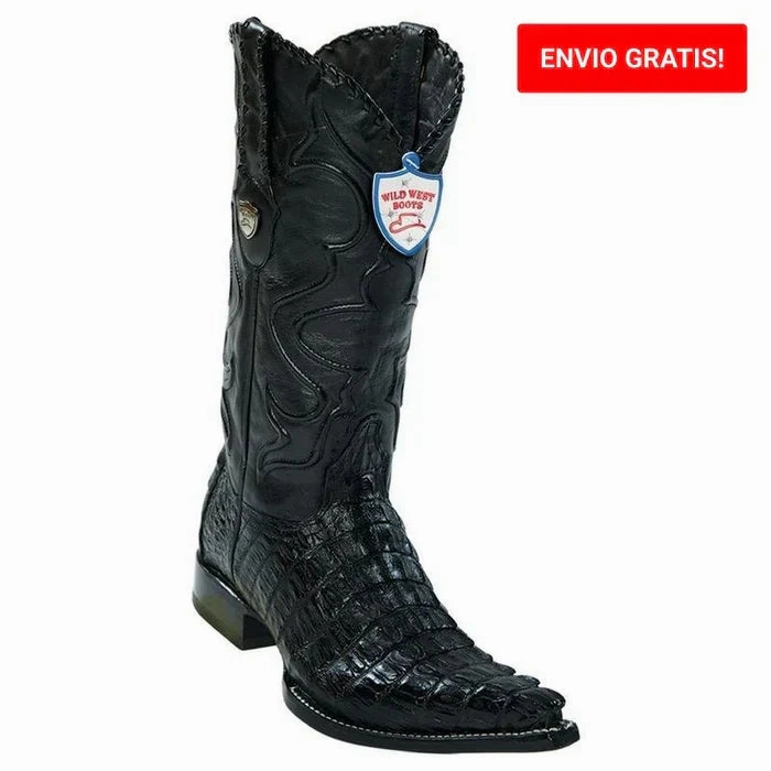 Barstow Boots Botas de Cocodrilo Caiman Cola Punta 3X Aladino WW