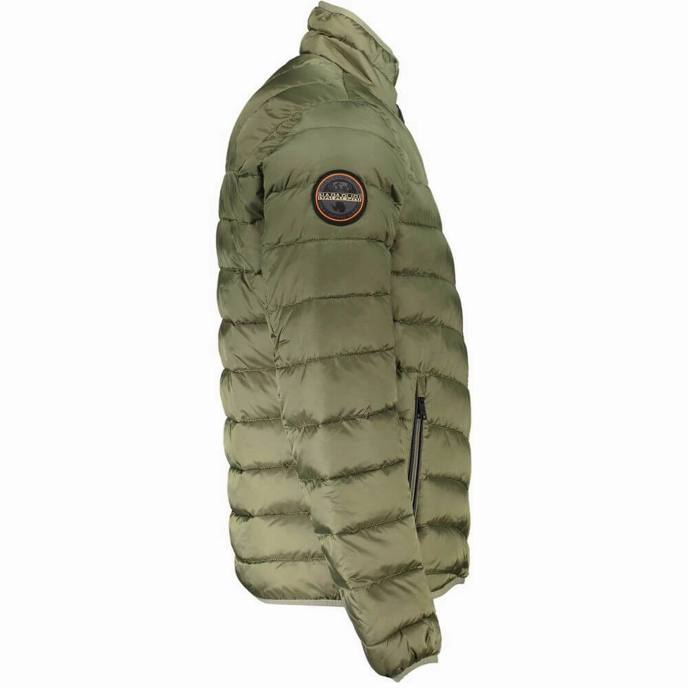 Us Marshal Clothing Jackets Napapijri Green Polyamide Men Jacket