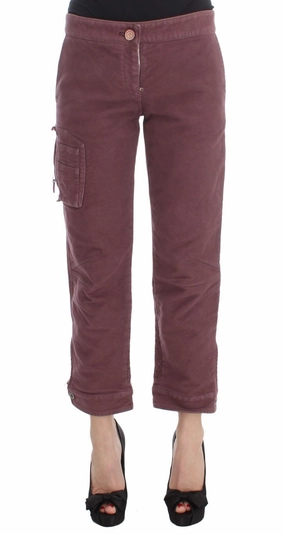 Cargo Pants Review Bordeaux Cotton Cropped Cargo Pants