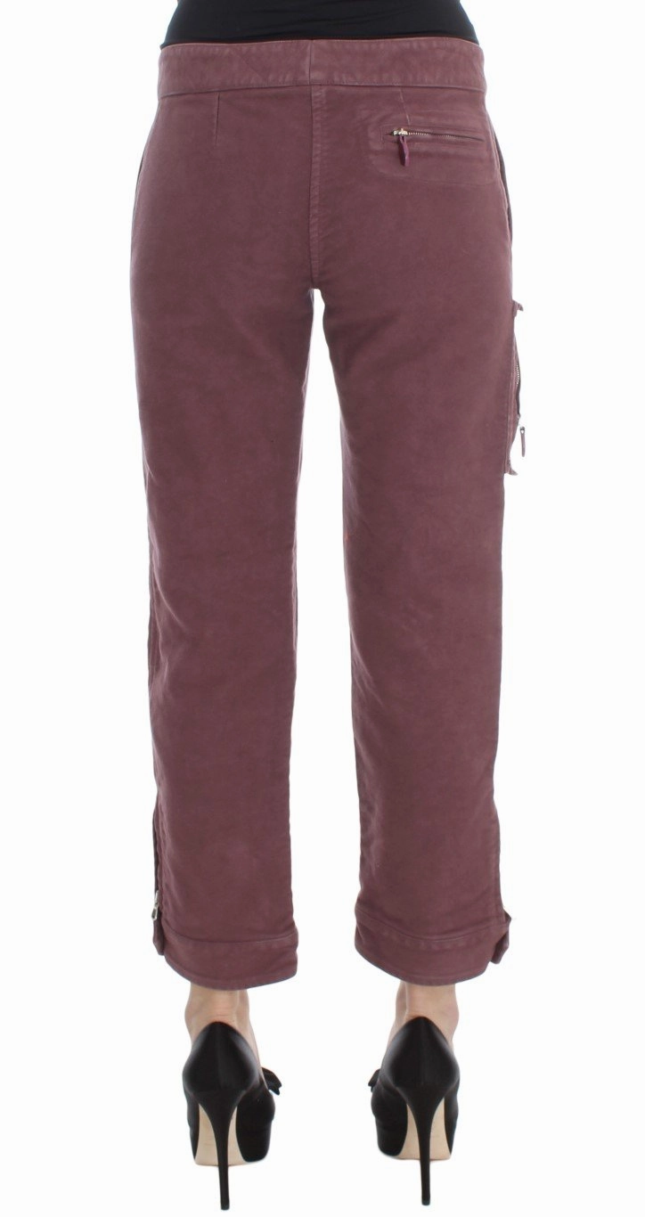 Bordeaux Cotton Cropped Cargo Pants Roundtree Yorke Performance Cargo Pants