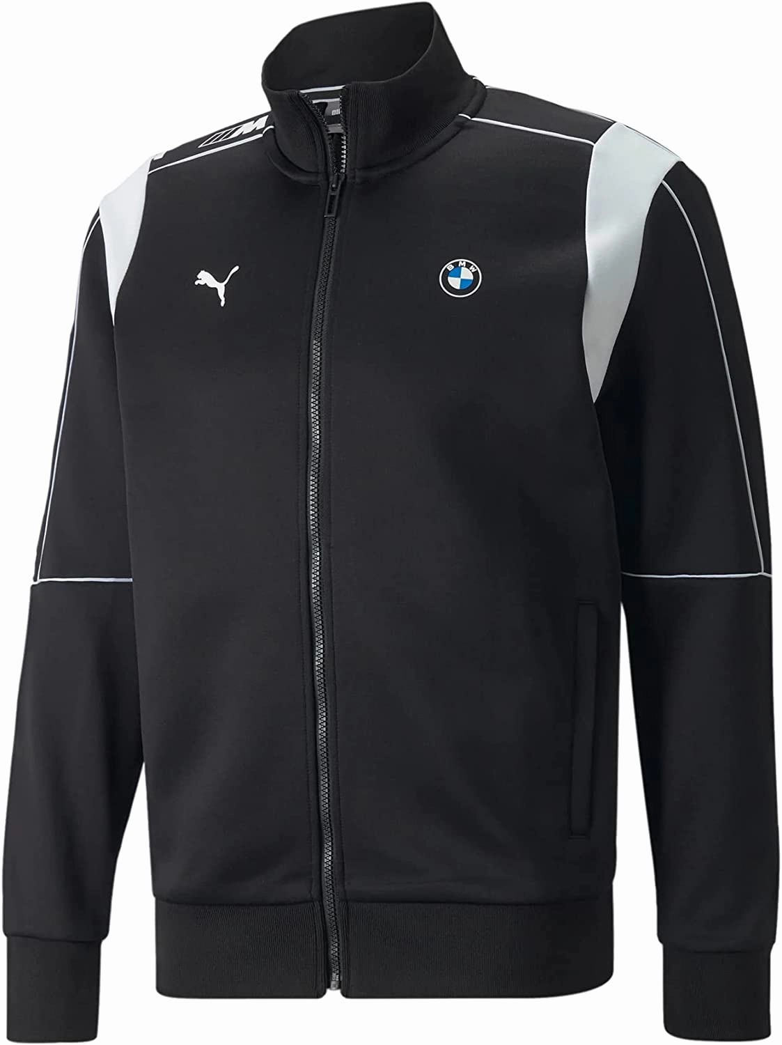 PUMA Men's BMW M Motorsport T7 Track Jacket Decorate Sweatshirts
