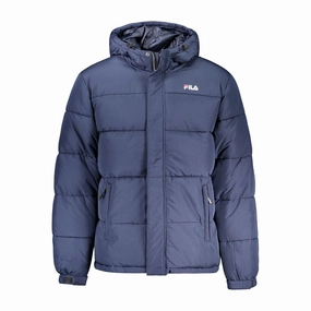 Fila Blue Polyester Men Jacket Jackets For Sailing