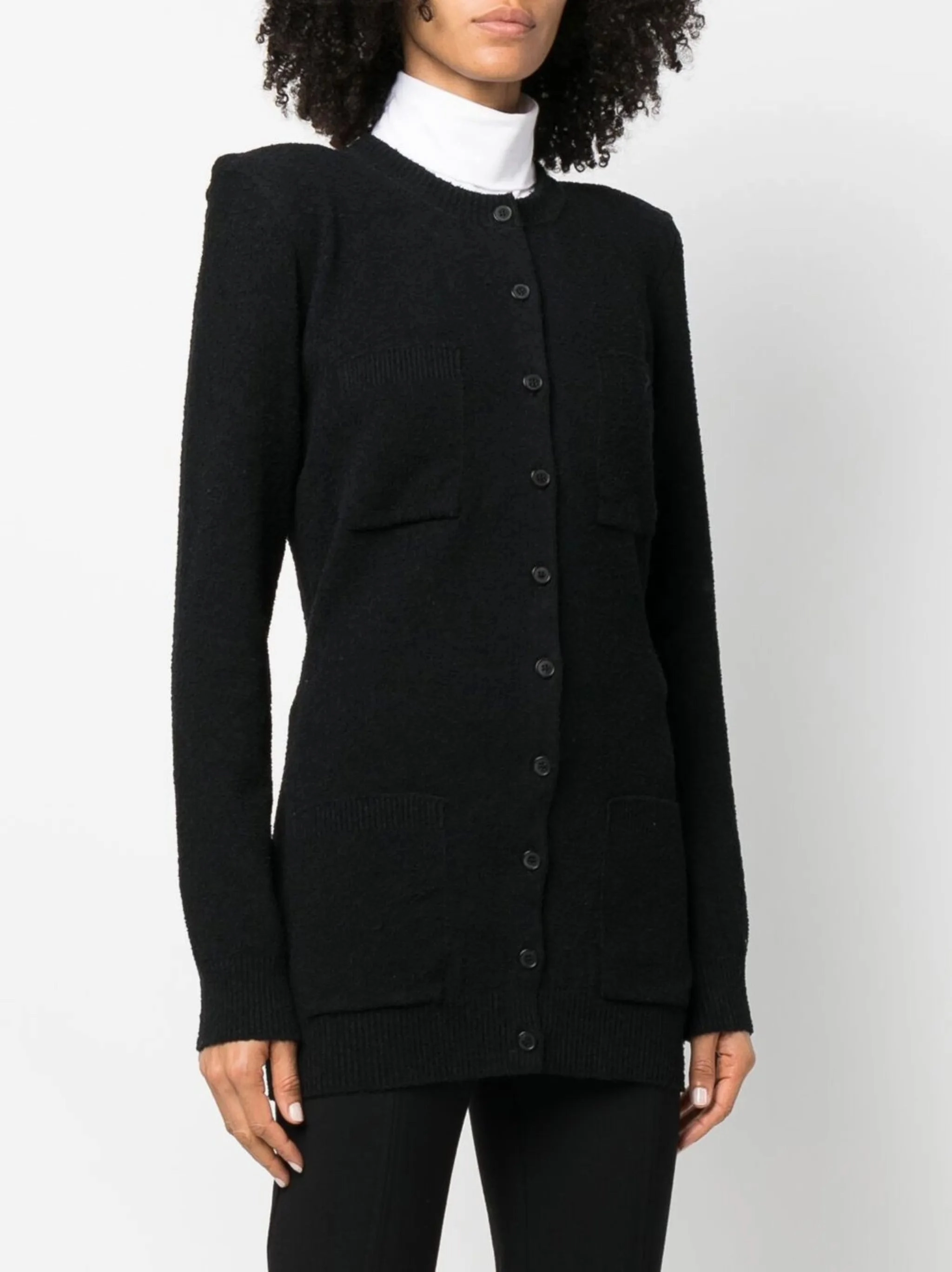 Knitwear Drying Rack button-up cotton cardigan