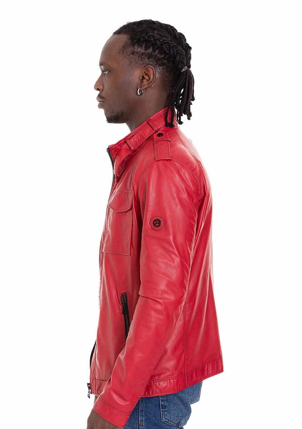 The Ravine Red Leather Men Jacket Torrid Winter Jackets