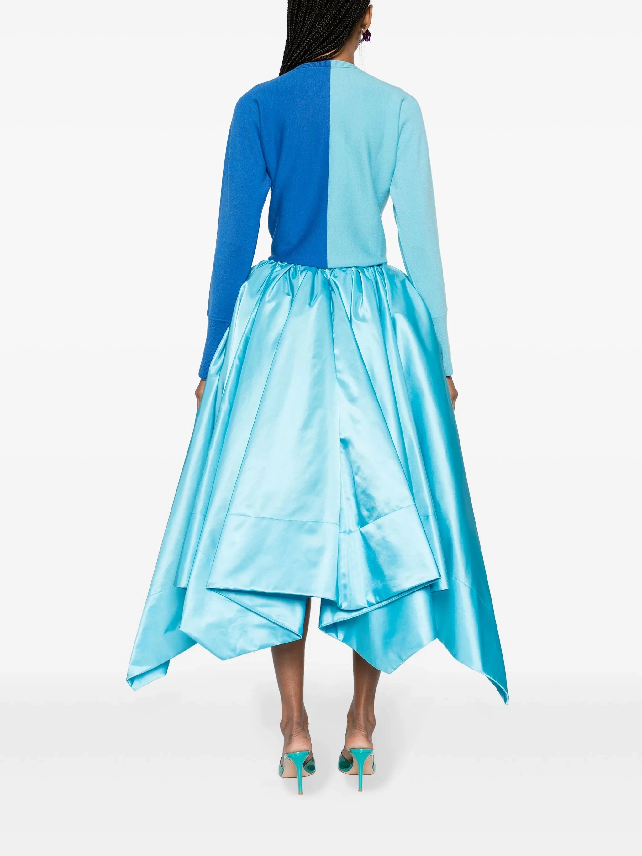 colour-block self-tie jumper Knitwear Detergent