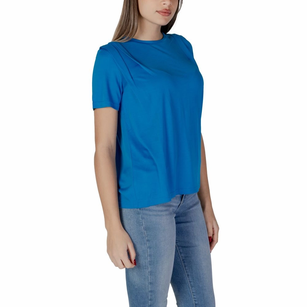 B.Young Blue Modal T-Shirt Plain Shirts
