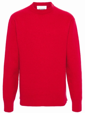 crew-neck wool jumper Knitwear Model