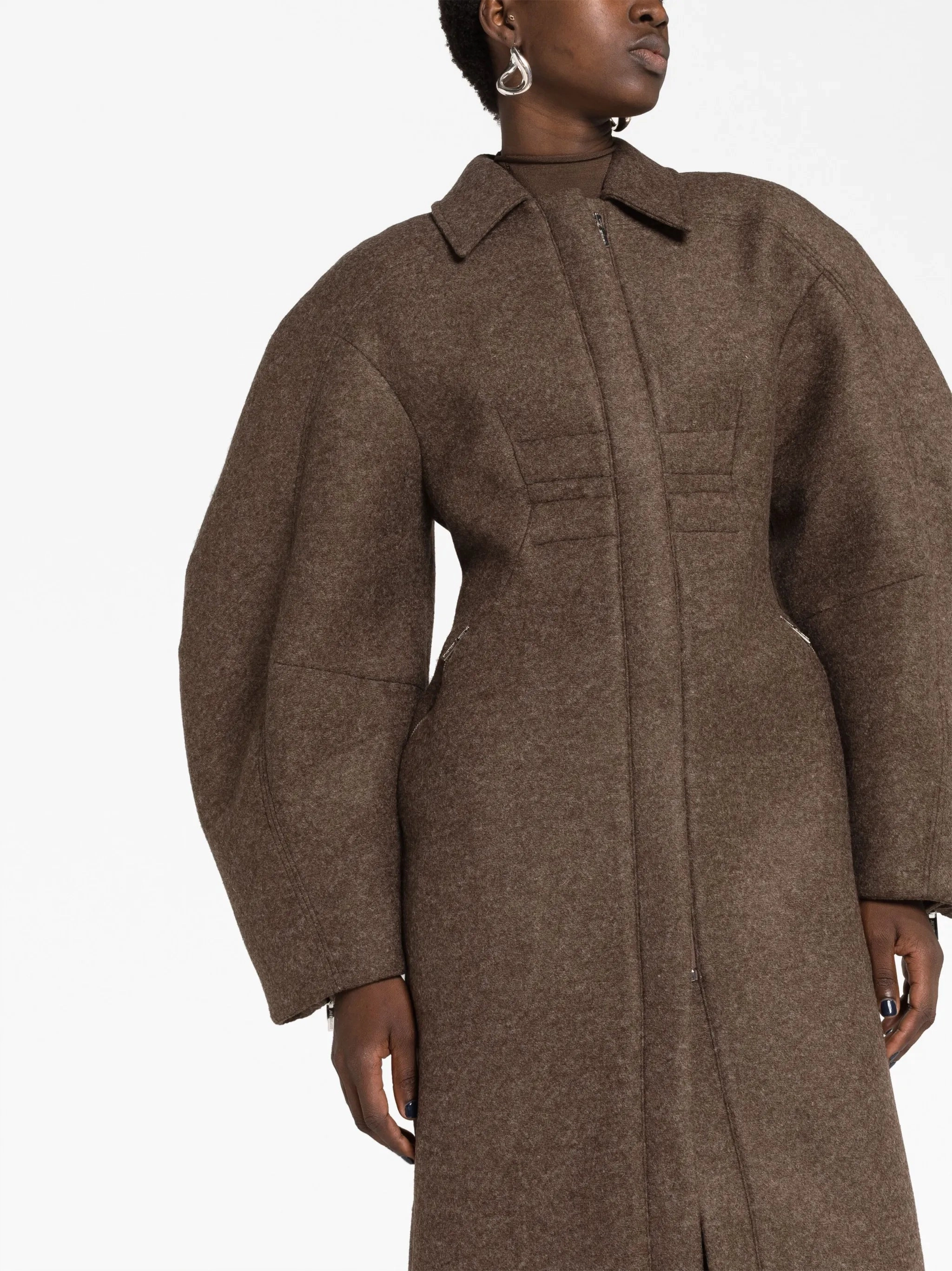 Croissant midi coat Best Sweater Coats