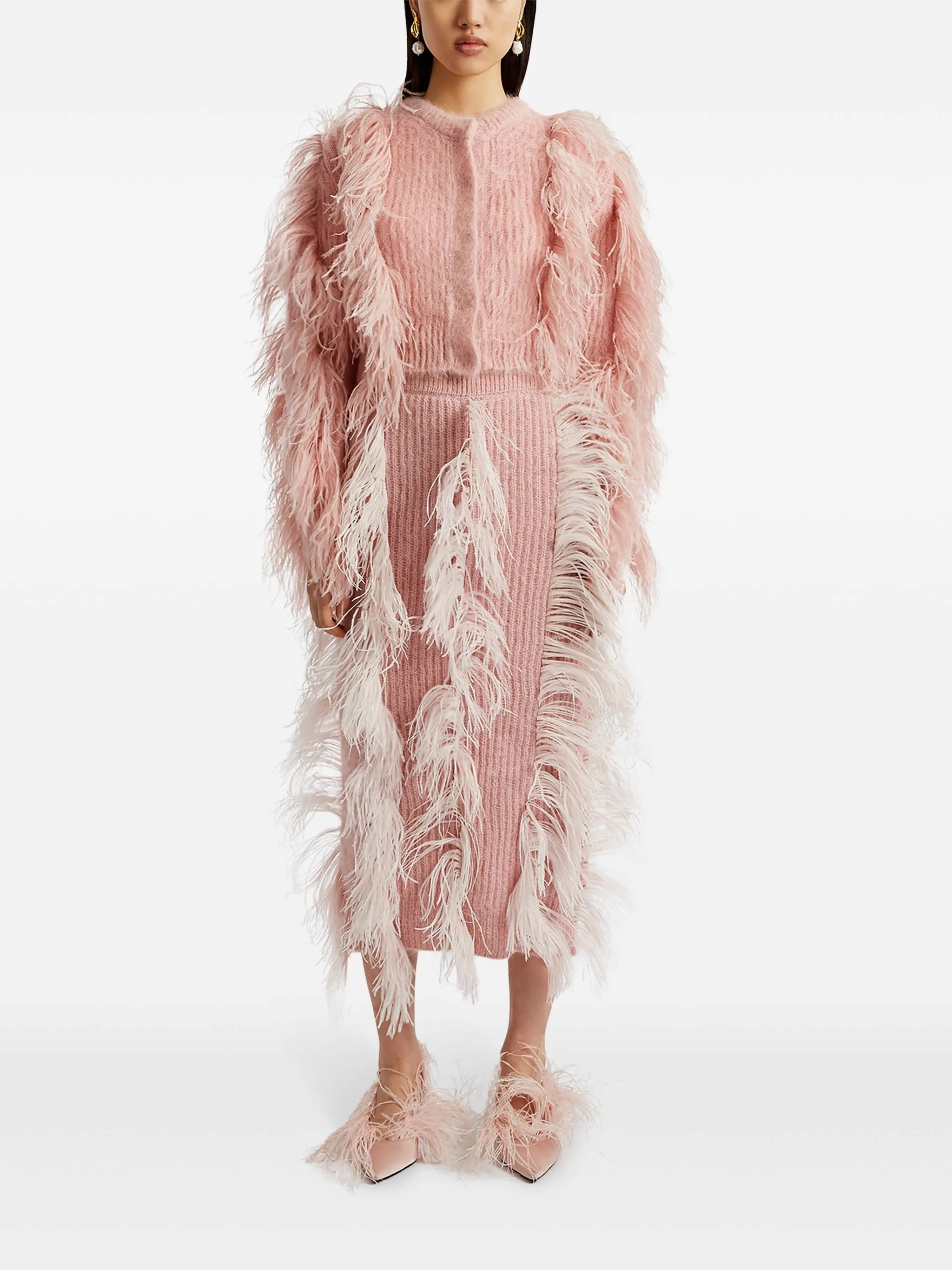 cropped cardigan 3 Piece Knitwear Set