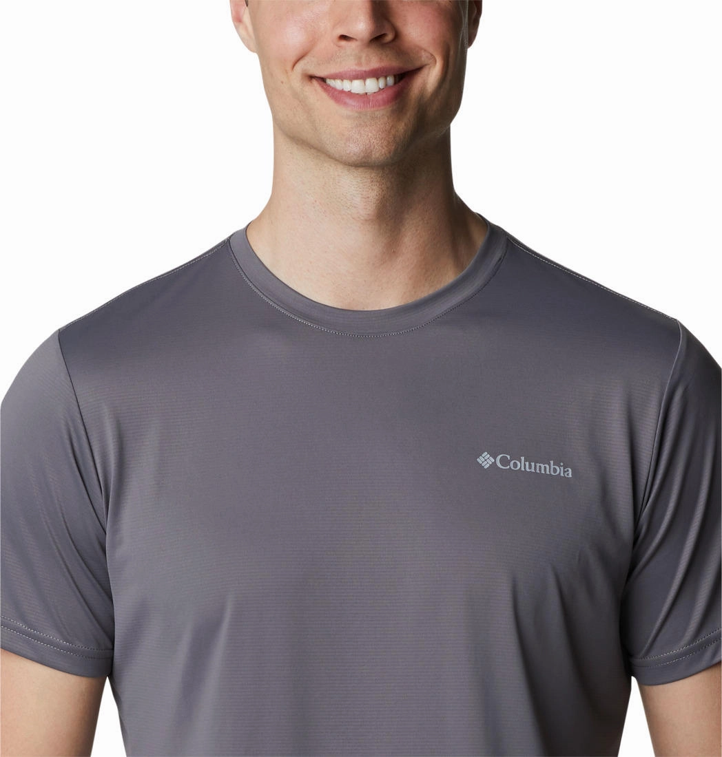 Columbia Men Grey Columbia Hike Crew San Francisco T Shirts