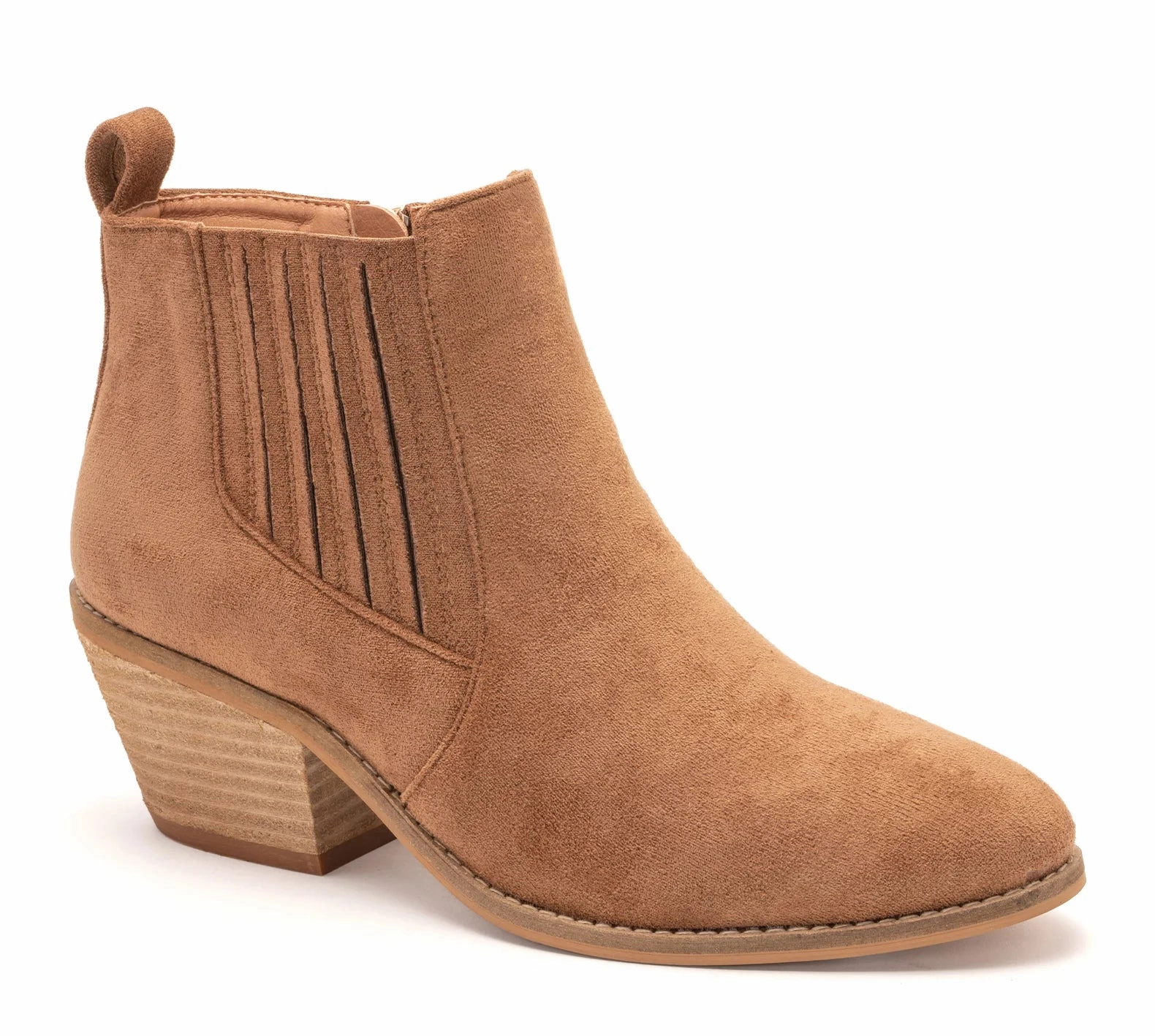 Tan Western Ankle Boots CORKYS Potion-Tobacco Seude