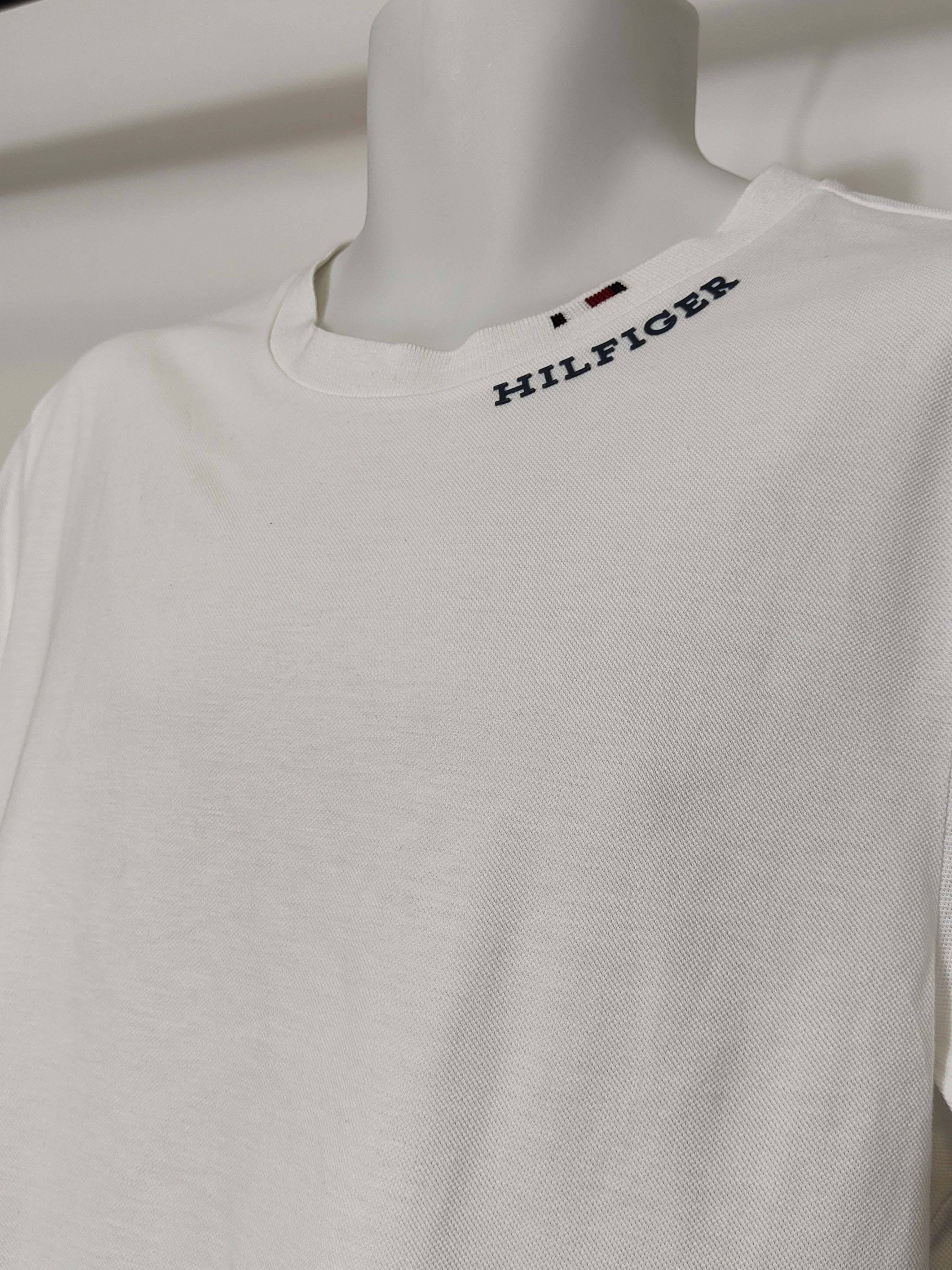 Port And Company T Shirts Tommy Hilfiger Slim Fit Men's T-Shirt in White L