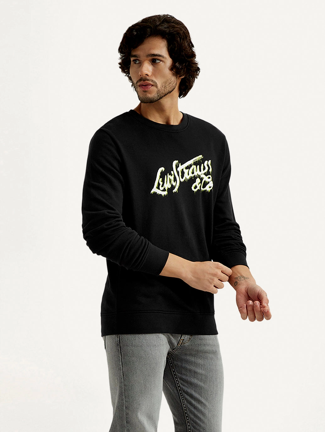 Raider Sweatshirts Hoodies Men's Printed Round Neck Sweatshirt