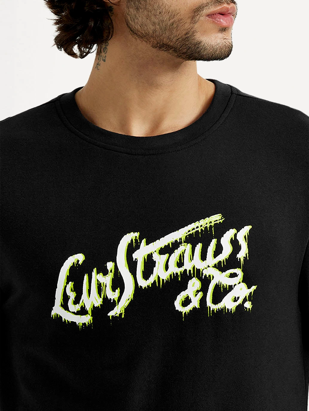 Bright Sweatshirts Men's Printed Round Neck Sweatshirt