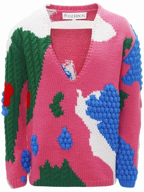 cut-out crochet jumper Tall Knitwear