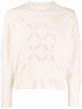 Amisu Knitwear Pullover cut-out floral-detail jumper