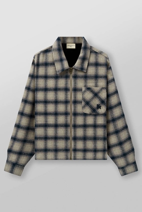 Jackets For Gowns Youngla 5002 - Highlander Flannel Jackets Blue/Off-White