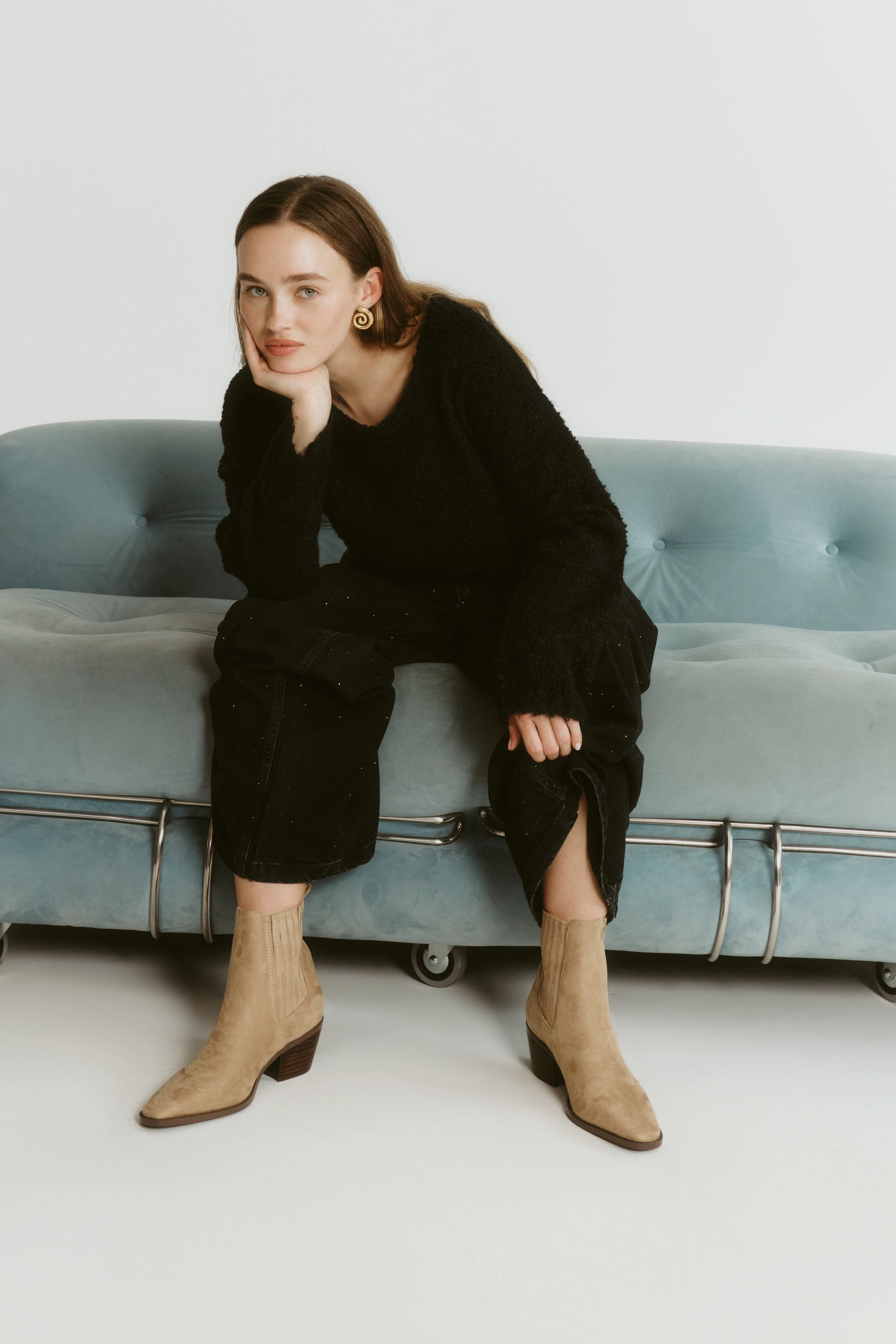 Pantyhose Ankle Boots Dale Chelsea Ankle Boots - Taupe Micro