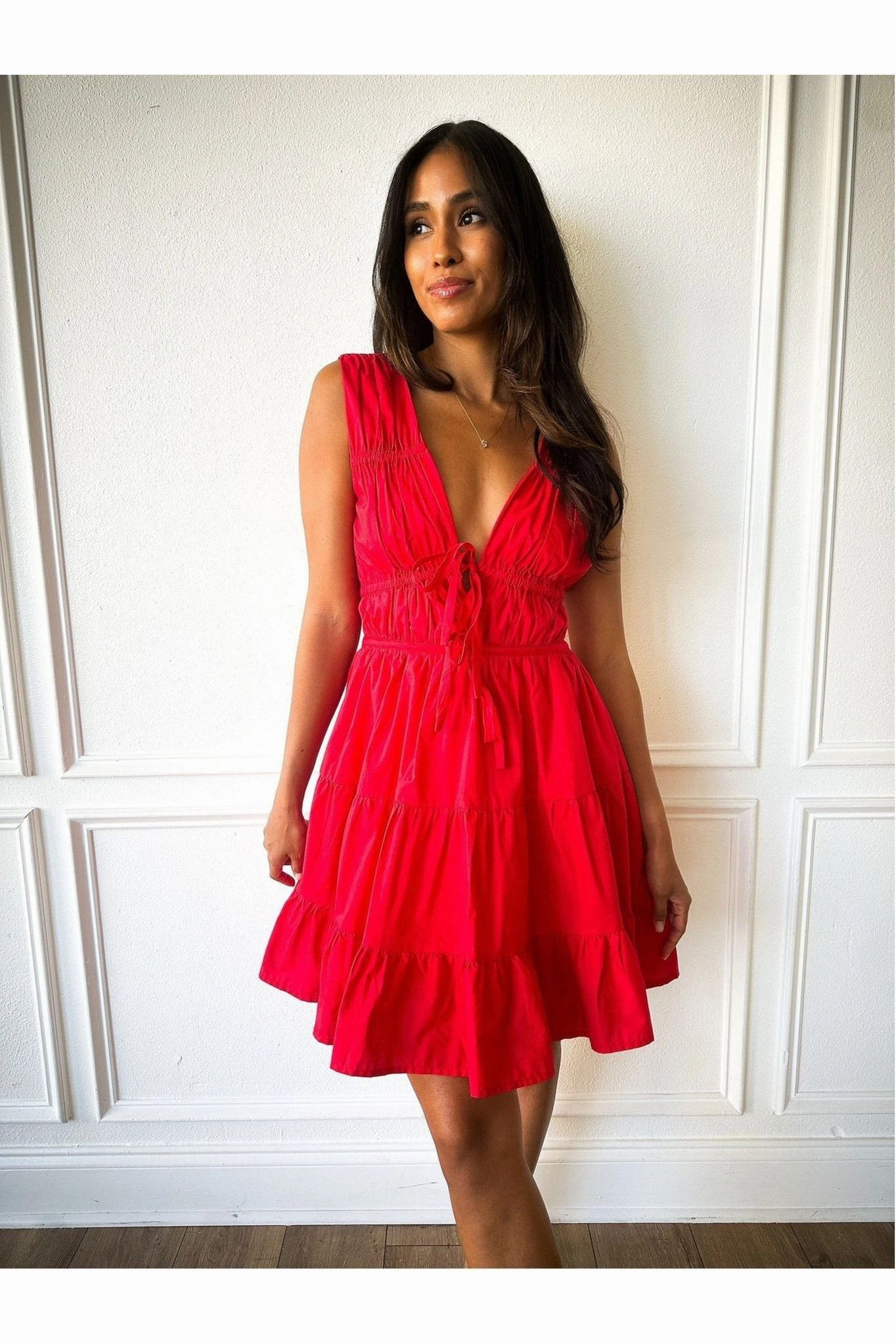 Mini Dress Spaghetti Strap Salsa Steps Mini Dress