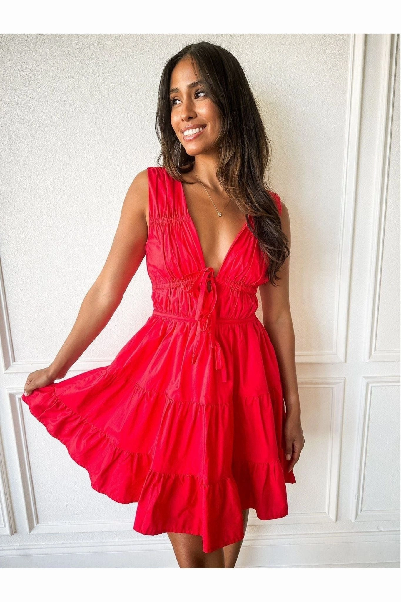 Salsa Steps Mini Dress Cotton Mini Dress