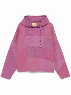 decorative-stitching hoodie Busy Knitwear