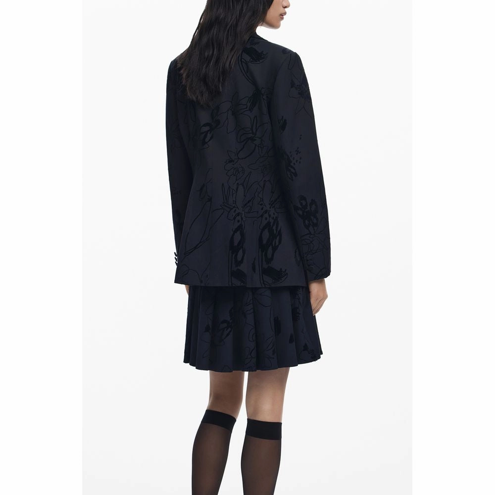 Christmas Coats Desigual Black Polyester Women Jacket