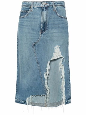 Hello Kitty Birthday Dress distressed denim skirt
