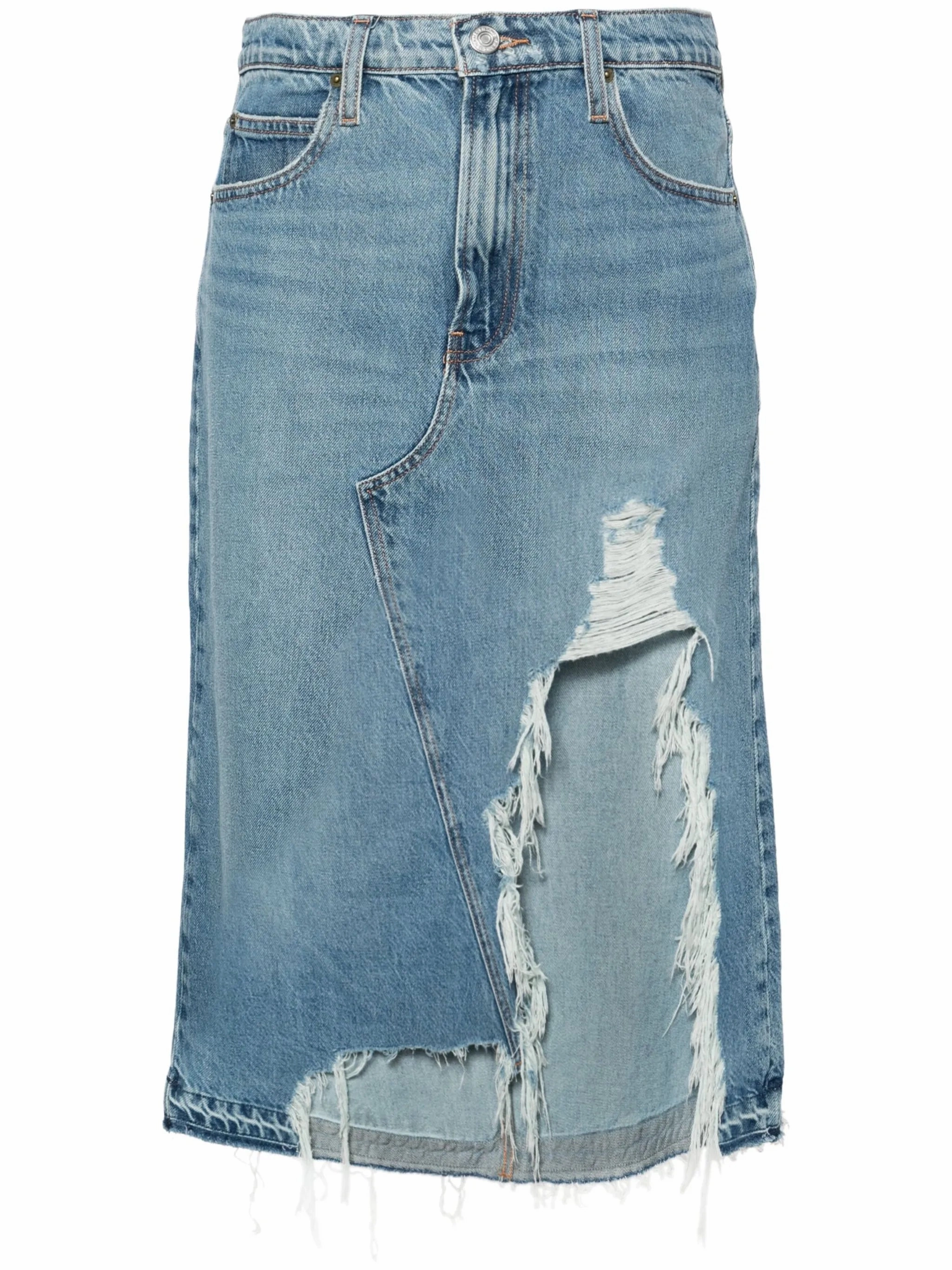 Princess Cinderella Dress distressed denim skirt