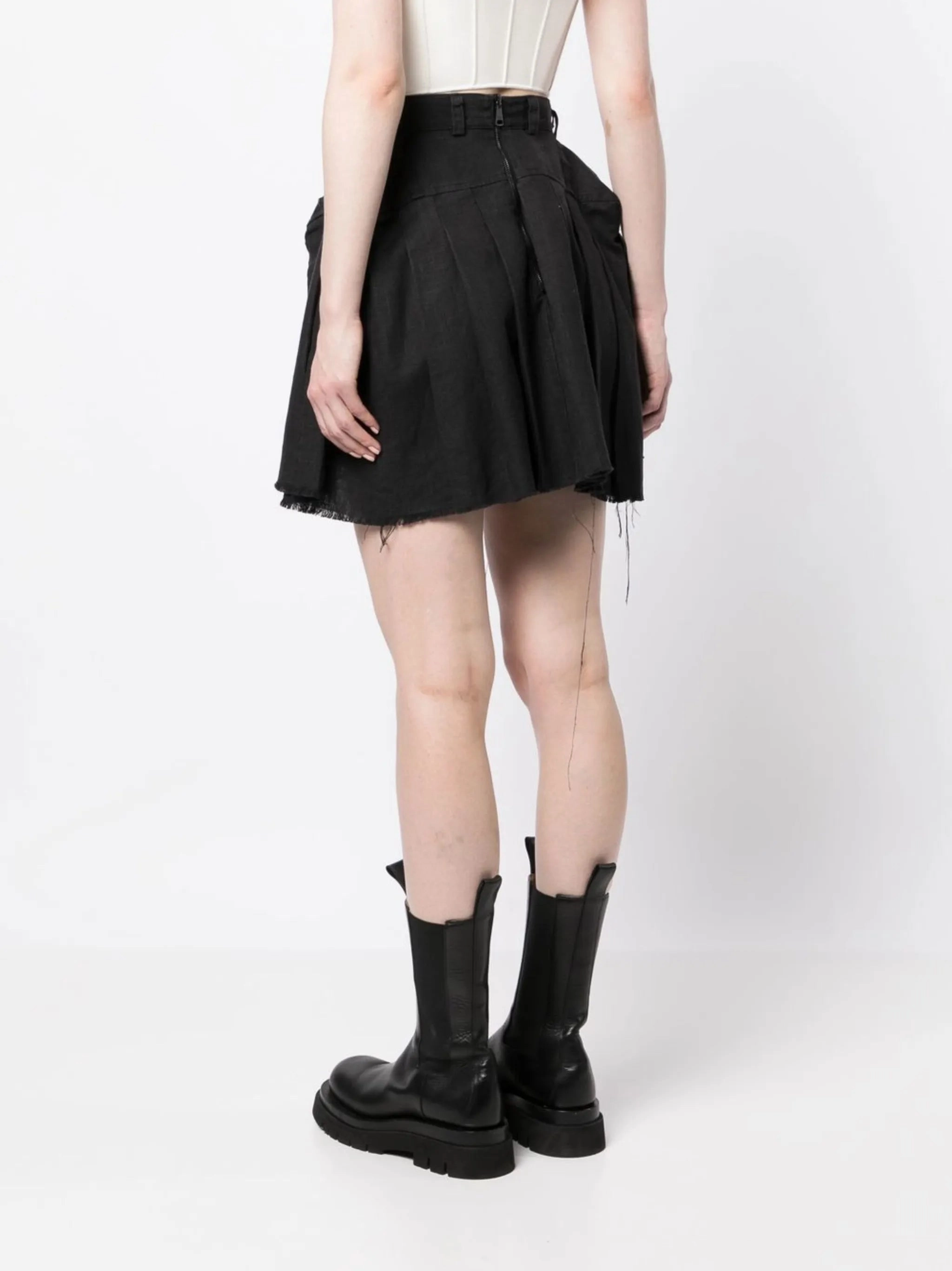 Dress To Swim distressed-effect mini skirt