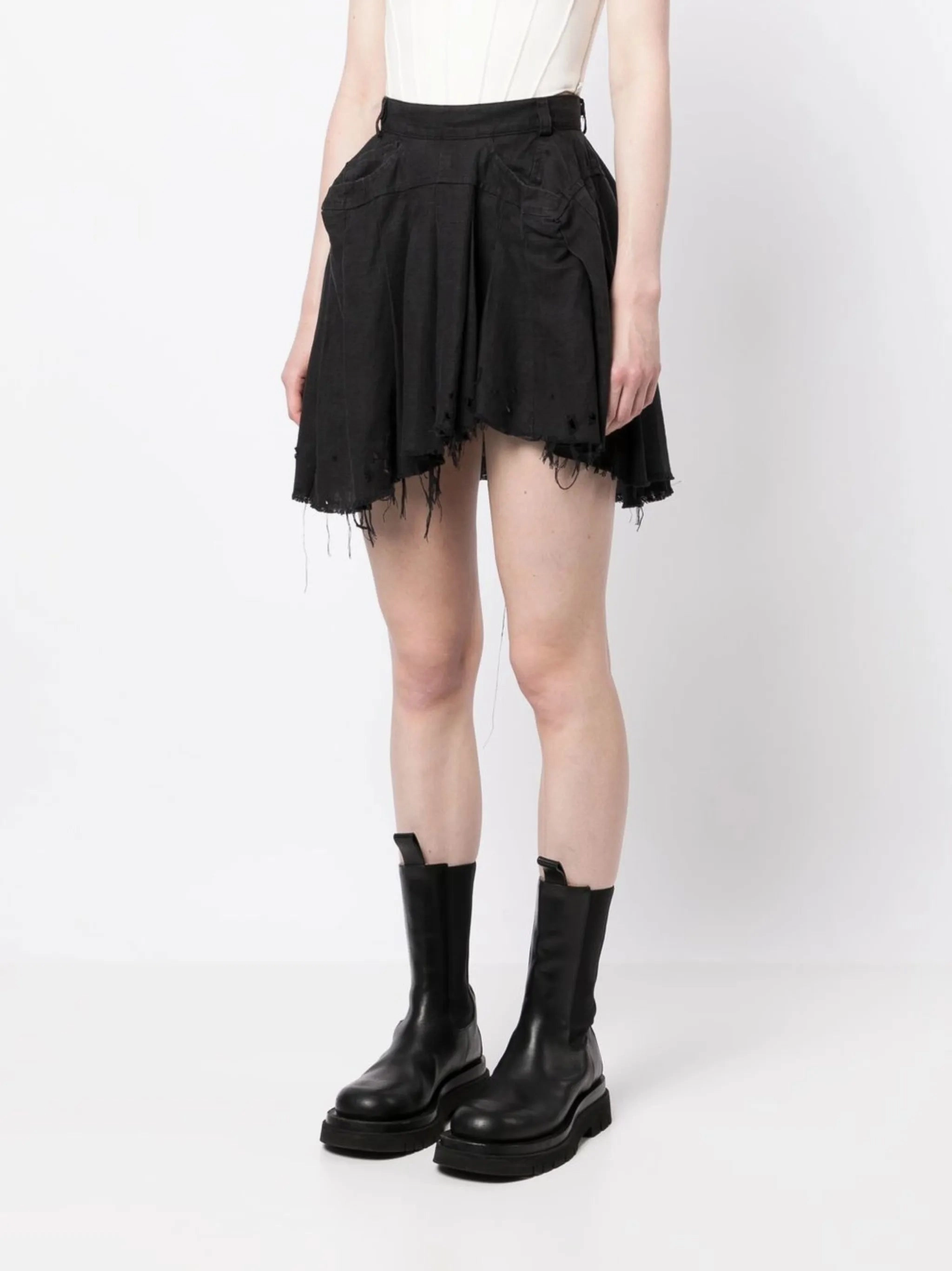 Game Of Thrones Dress To Impress distressed-effect mini skirt