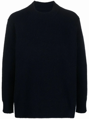 Invisible Darning Knitwear Donegal wool-blend jumper