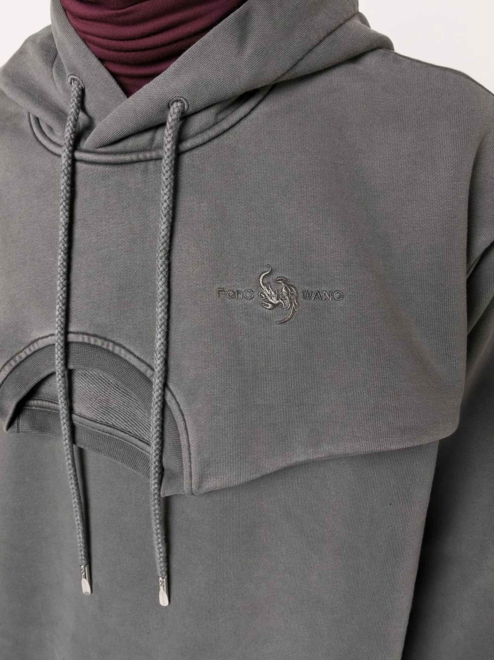 Myfavouritethings Knitwear double-collar layered hoodie