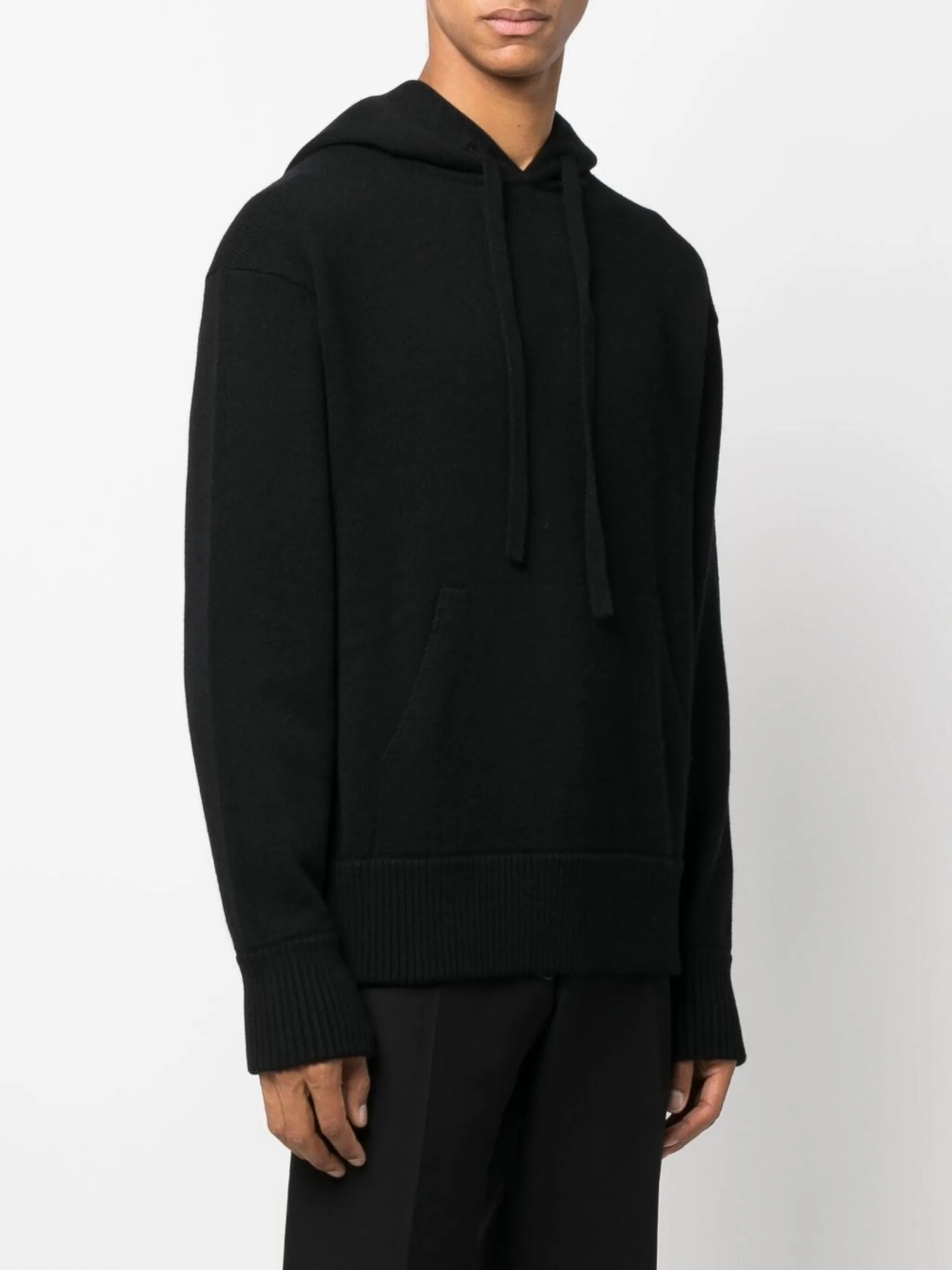 Alpini Knitwear Made In Italy drawstring cashmere hoodie