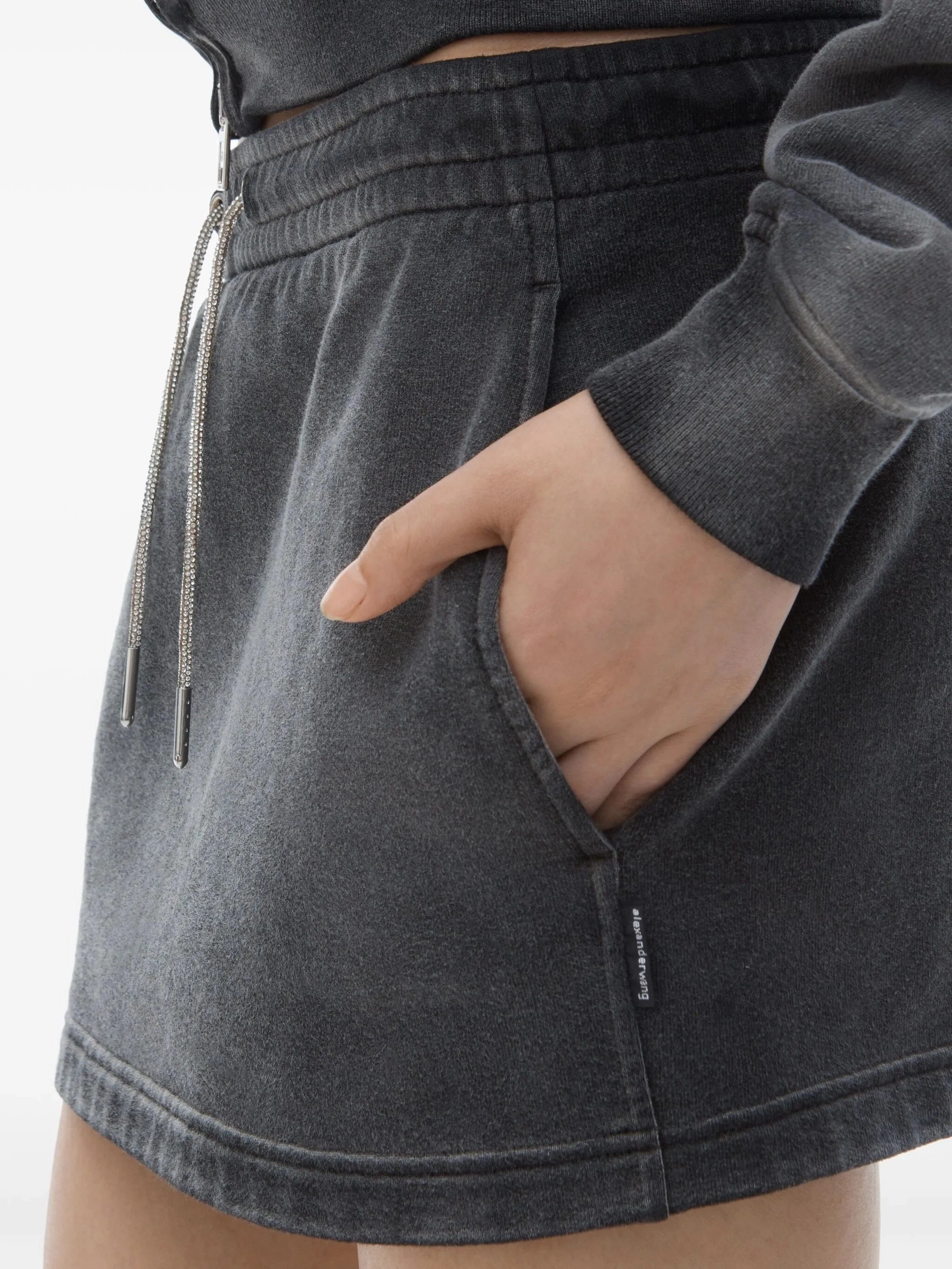 drawstring-waist mini skirt 50s Style Dress