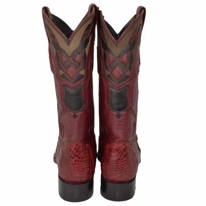 Thigh High Boots Uggs Botas de Cocodrilo Caiman Cola Punta 3X Aladino WW