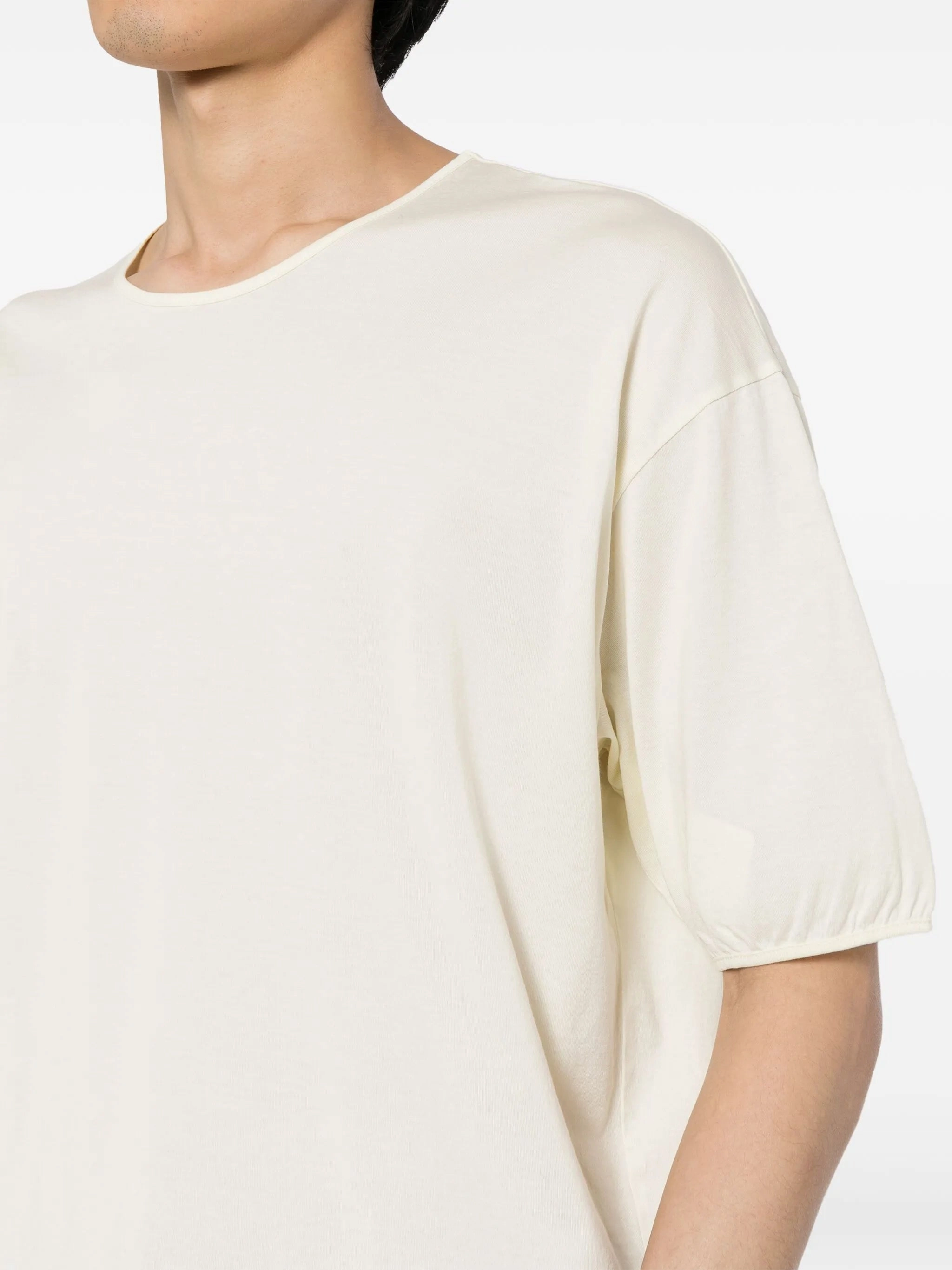 drop-shoulder cotton T-shirt Techno Music T Shirts