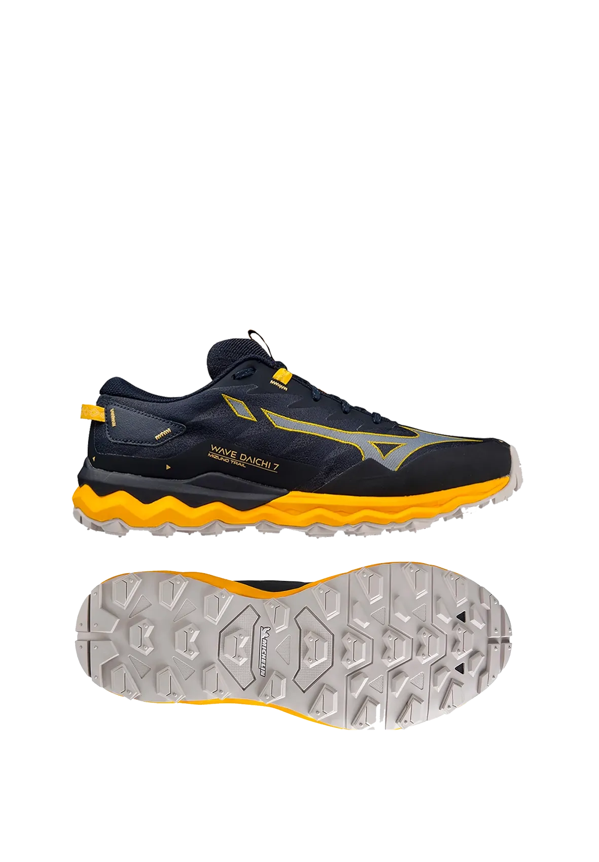 Trail Toe Shoes Mizuno Wave Daichi 7 Mens - Night Sky