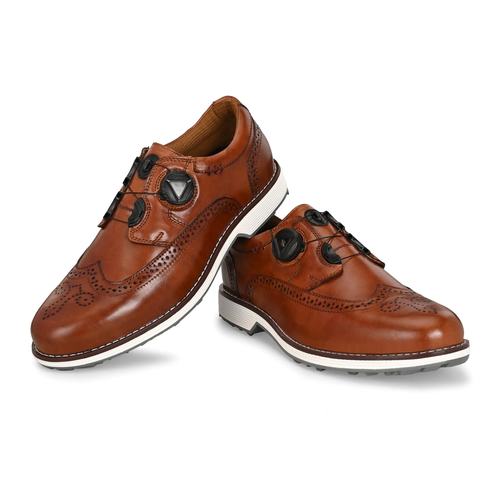 Winter Waterproof Walking Shoes Axis Easy-Go Tan-Golf Shoes